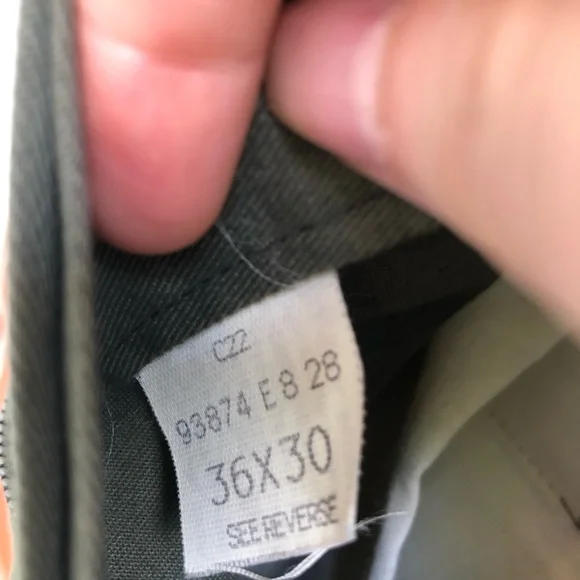 067 - Men’s Pants 36x30 Olive Green - Hagger Casuals - Picture 6 of 12